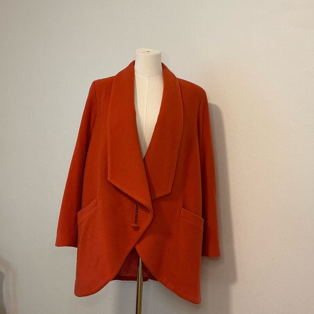 Zimmermann‎ Orange Women's Cashmere Wool Coat